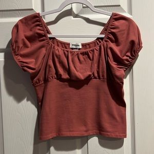RSQ NWT Girls Rose Solid Peasant Top Size XL
